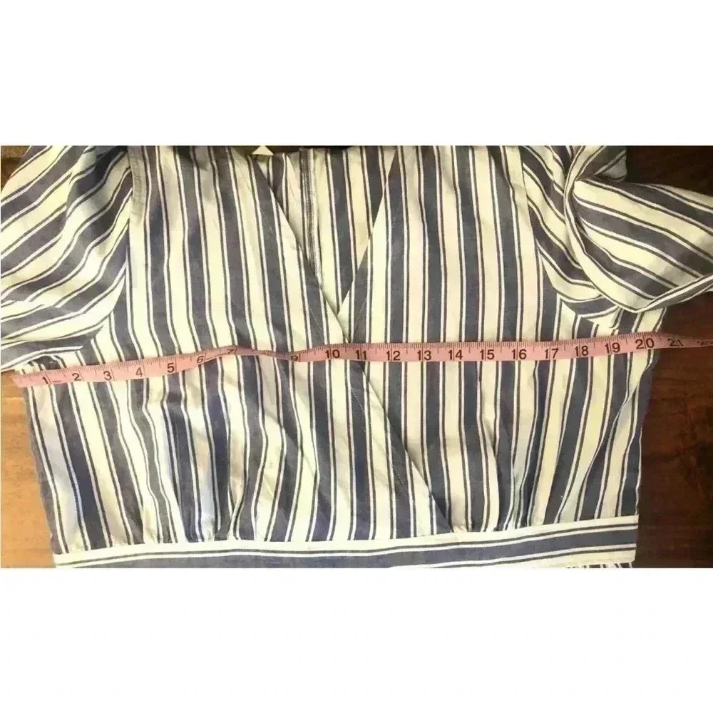 Madewell Striped Tiered Maxi Size 16 Plus Size NWT. Condition is New with tags - Picture 6 of 8